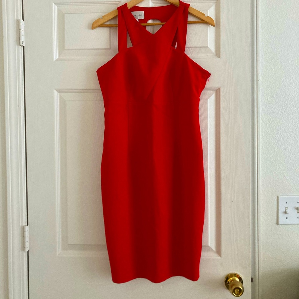 Donna Morgan Red Cutout Dress, 8